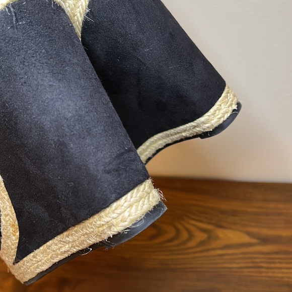 NEW ELLE Espadrille Suede Wedges - Picture 8 of 12